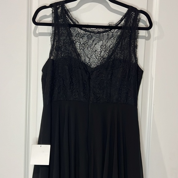 NWT Lulus Black Lace Maxi Dress - Picture 8 of 11